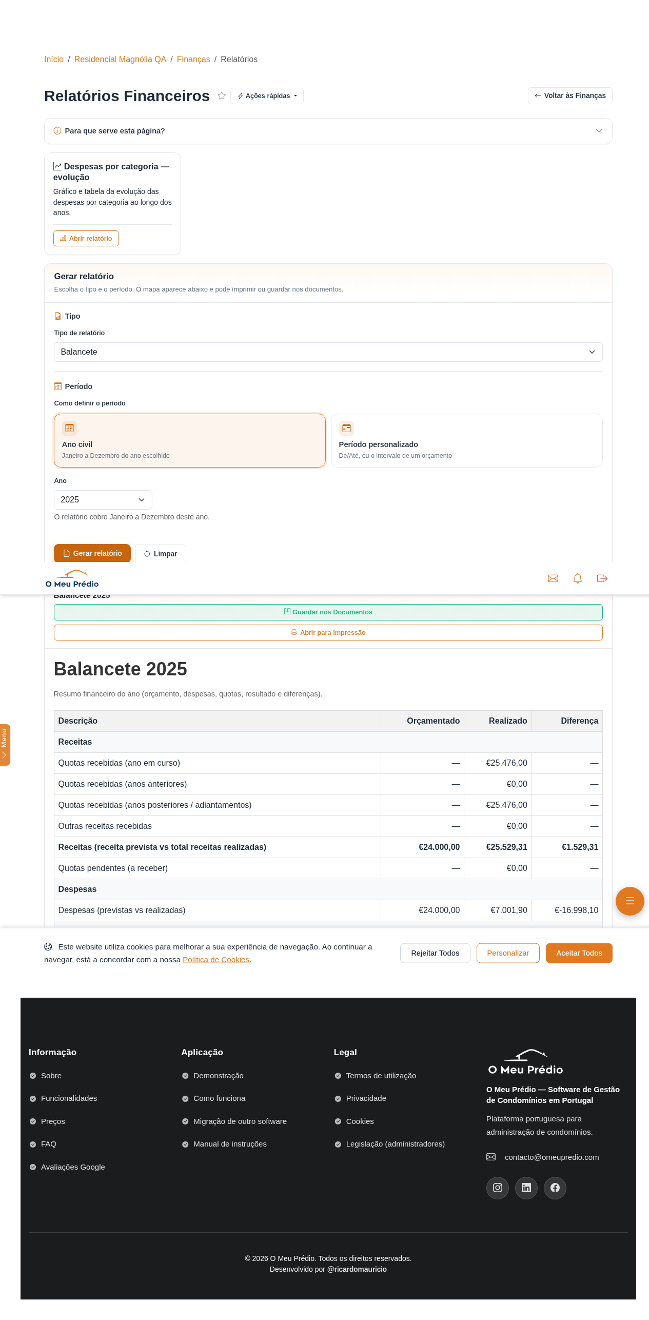 Exemplo de balancete