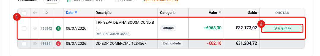 Movimento com duas frações