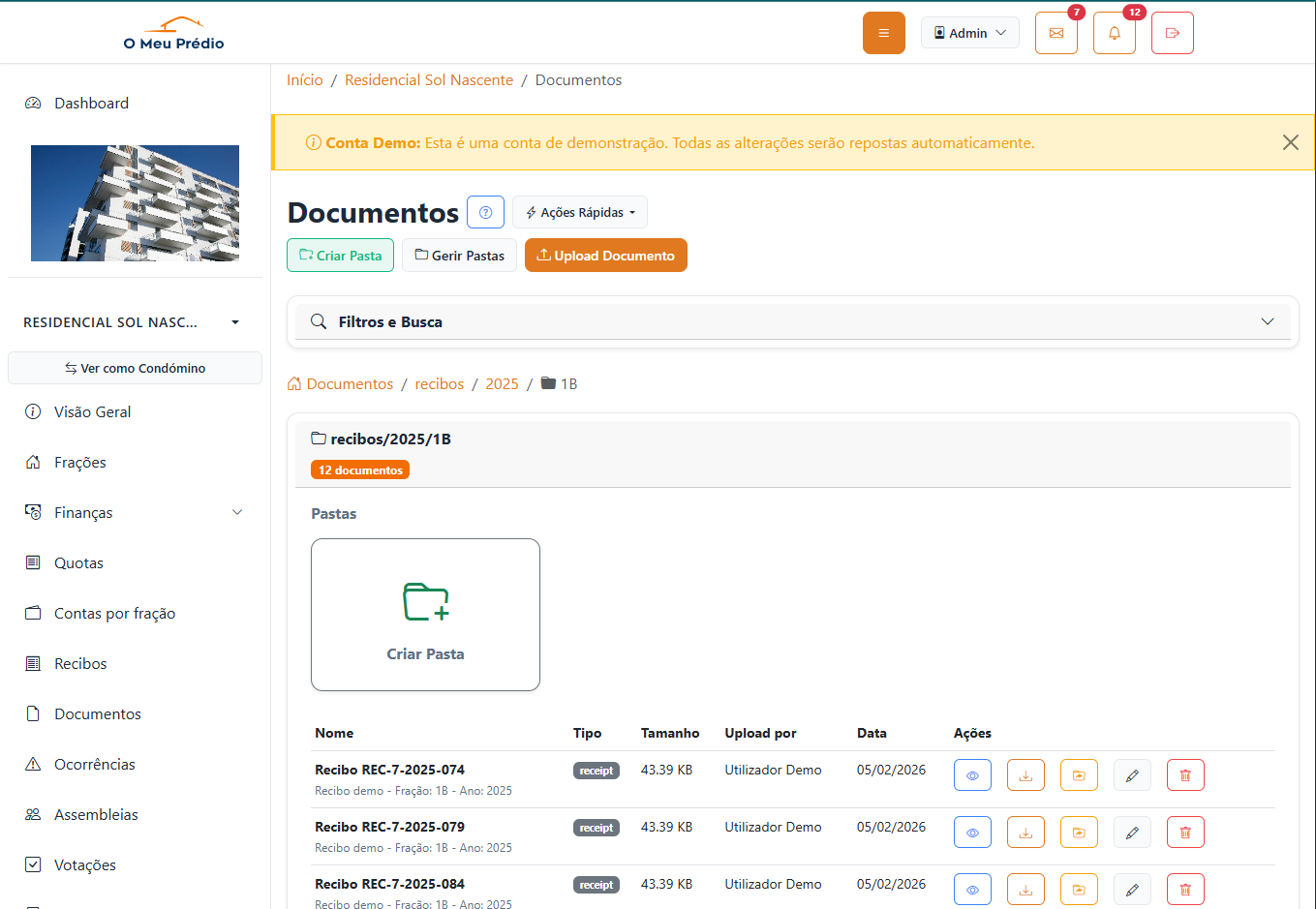 Documentos - Gestão de atas e documentos